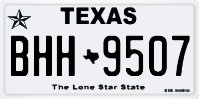 TX license plate BHH9507