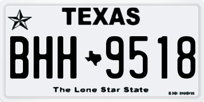 TX license plate BHH9518
