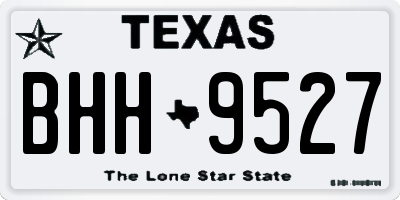 TX license plate BHH9527