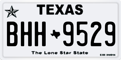 TX license plate BHH9529