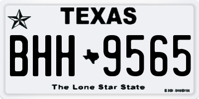 TX license plate BHH9565
