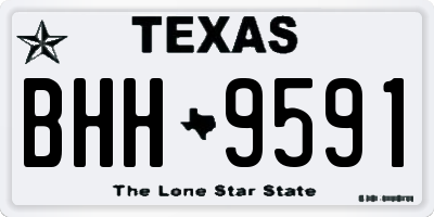 TX license plate BHH9591