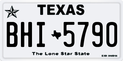 TX license plate BHI5790