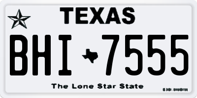 TX license plate BHI7555