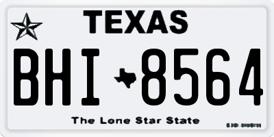 TX license plate BHI8564