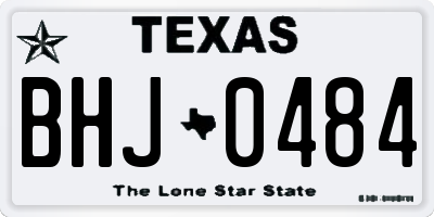 TX license plate BHJ0484