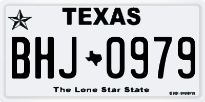 TX license plate BHJ0979