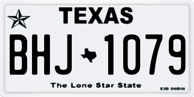 TX license plate BHJ1079