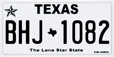 TX license plate BHJ1082