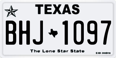 TX license plate BHJ1097