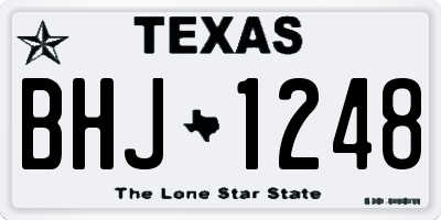 TX license plate BHJ1248