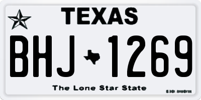 TX license plate BHJ1269