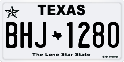 TX license plate BHJ1280