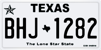 TX license plate BHJ1282