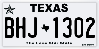 TX license plate BHJ1302