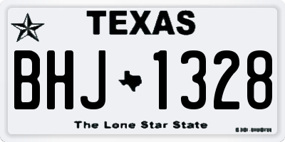TX license plate BHJ1328