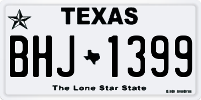 TX license plate BHJ1399
