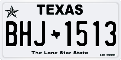 TX license plate BHJ1513