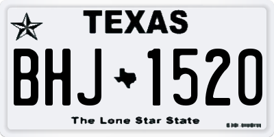 TX license plate BHJ1520