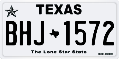 TX license plate BHJ1572
