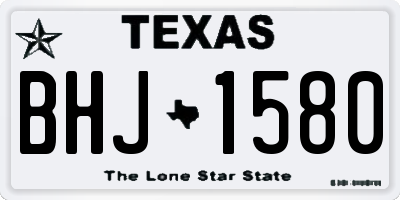 TX license plate BHJ1580