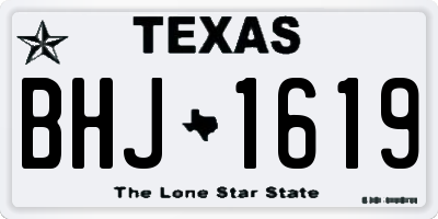 TX license plate BHJ1619