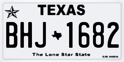 TX license plate BHJ1682