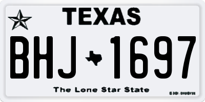 TX license plate BHJ1697