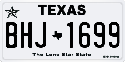 TX license plate BHJ1699