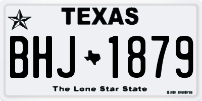 TX license plate BHJ1879