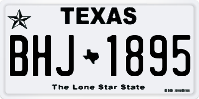 TX license plate BHJ1895