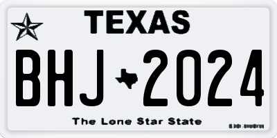 TX license plate BHJ2024
