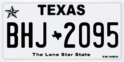 TX license plate BHJ2095