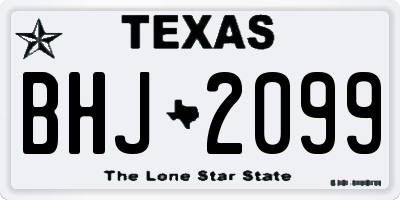 TX license plate BHJ2099