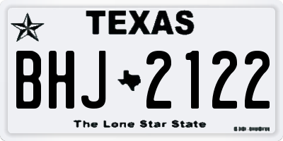 TX license plate BHJ2122