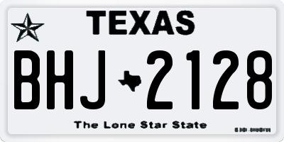 TX license plate BHJ2128