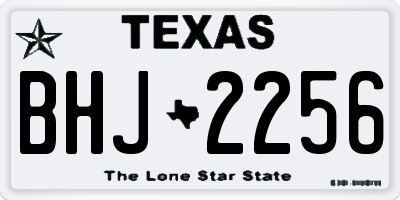 TX license plate BHJ2256