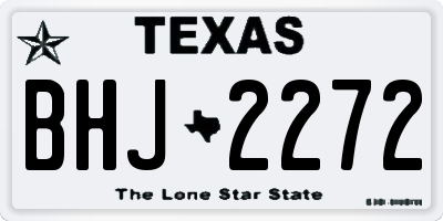 TX license plate BHJ2272