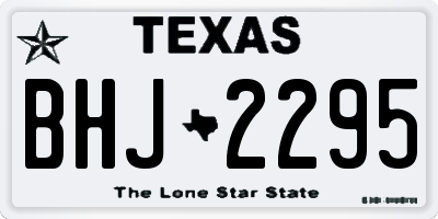 TX license plate BHJ2295