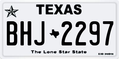 TX license plate BHJ2297