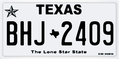 TX license plate BHJ2409
