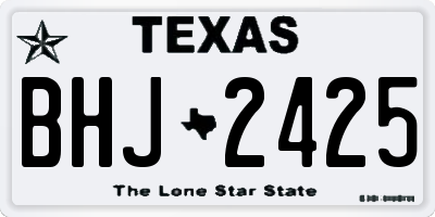 TX license plate BHJ2425