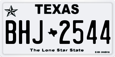 TX license plate BHJ2544