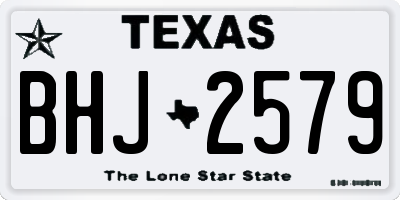 TX license plate BHJ2579