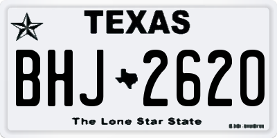 TX license plate BHJ2620