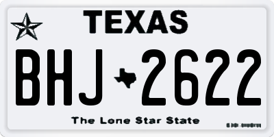 TX license plate BHJ2622
