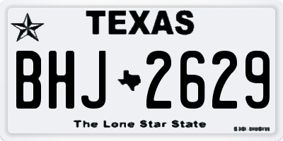 TX license plate BHJ2629