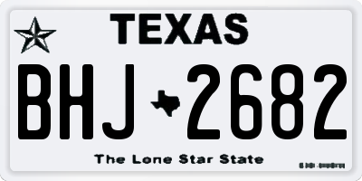 TX license plate BHJ2682