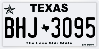 TX license plate BHJ3095