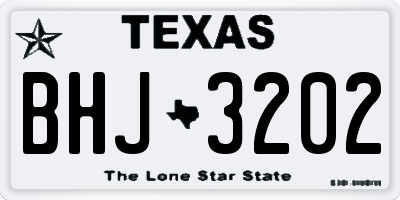 TX license plate BHJ3202